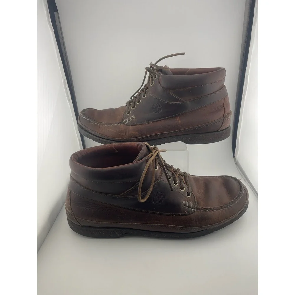 Timberland Men's Chukka Boots size‎ 12 brown leather workwear